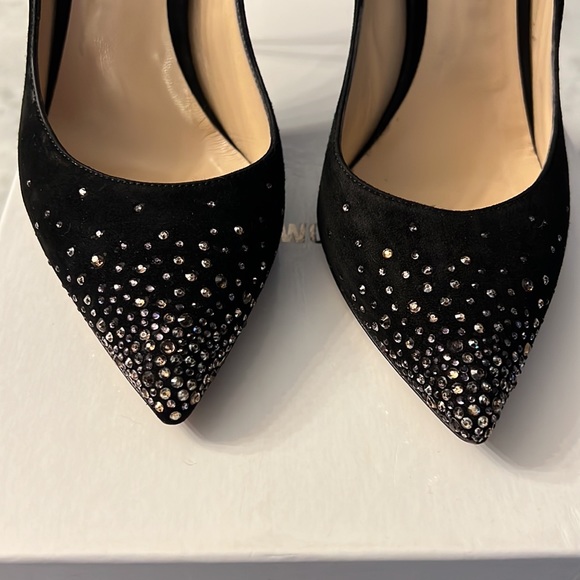 Nicholas Kirkwood black suede heels with Crystal details - Picture 2 of 11